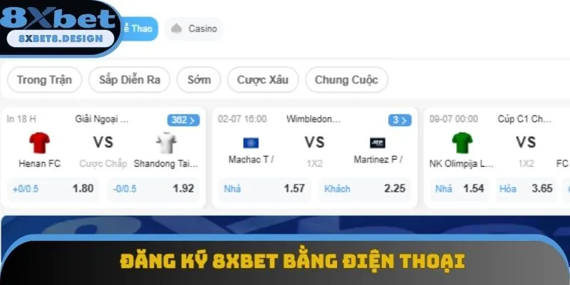 Hướng dẫn 4 bước đăng ký 8XBET thành công bằng điện thoại Hướng dẫn 4 bước đăng ký 8XBET thành công bằng điện thoại
